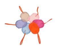 LALADEFIEE 6 Pcs Paquet en Filet Exfoliant pour Savonnette Pochette à Savonnette pour Bain et Nettoyage Facial Modèle Portable à Suspendre pour Salle de Bain et Hôtel