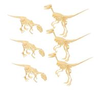 LALADEFIEE 6 pièces Kit Fossiles Dinosaure DIY Modèles Fossilisés Squelette Jeu Éducatif Garçon Fille Ans Archéologie Manuelle Ludique