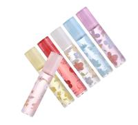 LALADEFIEE 6 pièces Lèvres Hydratant Huile Nourrissante Non Collante Soin Anti-dessèchement Longue Durée pour Femmes et Adolescentes Pack Pratique à Emporter