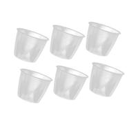 LALADEFIEE 6 pièces Lot de Doseurs Transparents pour Cuiseur à Riz Tasses à Mesurer Empilables pour Riz et Boissons Échelle Précise pour Cuisine Pratique