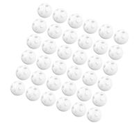 LALADEFIEE 60 pièces Boules Hochets Plastique Blanches pour Jouets Garçon Fille DIY Inserts Silencieux pour Réparation Peluches Sons Doux Sensoriels Nés
