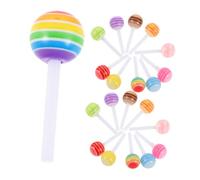 LALADEFIEE 60 Pièces Mini Resin Candy Charms For Nails Lollipop Decorations Lightweight Nail Art Accessories For DIY Manicure And Party Styles