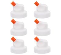 LALADEFIEE 6pcs Embouts de Buse pour Aérosol Peinture Design Polyvalent et Étanche en Plastique Blanc, Accessoires pour Jardinage et Beauté
