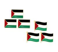 LALADEFIEE 6Pièces Broches de Palestine Lot de Épinglettes pour Vêtements Chapeaux et Sacs Accessoires de Mode à Porter Lors Événements Spéciaux et Quotidiens