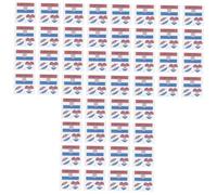 LALADEFIEE 75feuilles Autocollants De Drapeaux Nationaux Imperméables Temporaires Pour Événements Autocollants Patriotiques à Appliquer Visage De Croatie