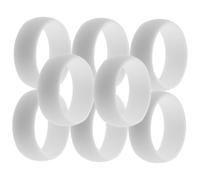 LALADEFIEE 8 pièces Bagues Silicone Sport pour Homme Antidérapantes Résistantes pour Entraînement et Activités Physiques Couleur Aléatoire Couleur Aléatoire