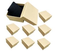LALADEFIEE 8 pièces Coffret Montres Kraft Papier Vintage Boîtes Rangement Bijoux Portable pour Voyage et Collection
