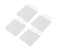 LALADEFIEE 8 pièces Patchs de Massage Réutilisables Non Tissés Électrodes de Remplacement Compatibles Soulageant Dos et Cervicales