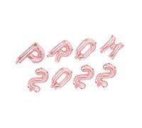 LALADEFIEE 8 Pièces Set de Ballons Décoratifs Graduation Rose Doré Ornements Suspendus pour Fête de Remise de Diplôme Accessoires pour Décoration Murale et Événements de Prom