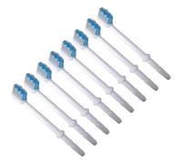 LALADEFIEE 8pcs Têtes de Brosse de Rechange Blanches pour Hydropulseur Buccal Compatible Plupart des Irrigateurs Oraux en Abs pour Nettoyage des Zones Interdentaires