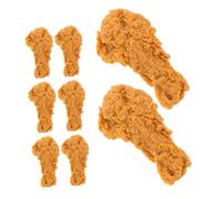 LALADEFIEE 8pièces Lot de Cuisses de Poulet Artificielles Imitation Viande pour Décoration de Table de Cuisine ou Restaurant Modèle Réaliste pour Photographie Culinaire