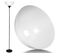 LALADEFIEE Abat-jour Plastique Forme Champignon 42 Mm Grand Modèle pour Lampe de Chevet Suspendre, Compatible Ventilateur de Plafond, Luminaire Intérieur Décoration Polyvalente