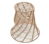 LALADEFIEE Abat-jour Tressé Main en Rotin Naturel Petit Format, Abat-jour Vintage pour Lampe E27, Couvercle de Lampe Décoratif pour Salon et Chambre, Ambiance Chaleureuse et Style Bohème