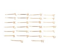 LALADEFIEE Accessoires de Coiffure Créatifs et Utiles Alphabet en Alliage Or 26 Pinces à Cheveux Design Unique et Style Mode pour Femmes pour Mariage ou Usage Quotidien