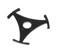 LALADEFIEE Adaptateur Triangulaire pour Disques Vinyles 7 Pouces Lot de 2 Pièces en Plastique Noir Accessoire Platine Vinyle pour Stabilisation Sonore et Compatibilité Multi-Format