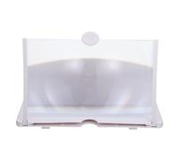 LALADEFIEE Agrandisseur D'écran de Téléphone Blanc en Abs Compact sans Utilisation des Mains pour Gaming et Visionnage de Films, Support Solide pour Personnes Âgées