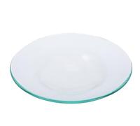 LALADEFIEE Assiette Élégante en Verre Transparent pour Huiles Essentielles Finition Délicate, Support pour Aromathérapie à Domicile et Sauna