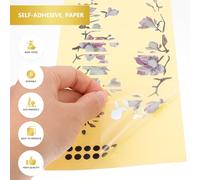 LALADEFIEE Autocollant Créatif pour Guitare Électrique Patch Auto-Adhésif Décoratif Accessoires Légers pour Guitare Motif Fleur de Magnolia Facile à Transporter