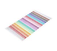 LALADEFIEE Autocollants Bijoux De Visage Strass Yeux 1 Planche Cristal Coloré Réutilisable Maquillage Fête Festival Cosplay