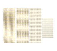 LALADEFIEE Autocollants de Perles Nacrées Faciles à Utiliser pour Visage et, 4 Feuilles en Résine Décorations Créatives pour Maquillage et Bricolage