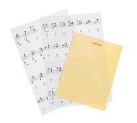 LALADEFIEE Autocollants Piano pour Débutants Clés Résistants Transpiration Usure Étiquettes Notes Piano Durables pour Clavier Aide Pratique Rapide et Maîtrise des Compétences