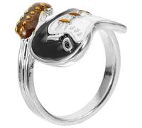 LALADEFIEE Bague Guitare Musicale Ouverte en Métal pour Hommes Bague Punk Taille 18 Bijoux Esthétiques pour Festival de Musique et Soirée