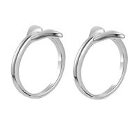 LALADEFIEE Bagues de Doigt Fantaisie Femme 2 Pièces Queue de Sirène Ajustables Alliage Bijoux Fiançailles Mariage Usage Quotidien et Soirée