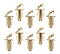 LALADEFIEE Bagues de pour en Alliage Or Lot de 10 Réutilisables et Élégantes, Accessoires Bijoux pour Nail Art, pour Tâches Ménagères et Événements Sociaux