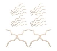 LALADEFIEE Baguette Décorative Bois 20 Pièces Khaki à Bord Festonné, Adaptée pour Décoration de Portes et Armoires, Installation Facile, Usage Multi-scènes