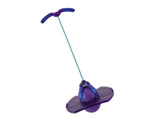 LALADEFIEE Ballon Sauteur Violet avec Poignée et Corde Élastique, de Sport Amusant pour Garçon et Filles, Balle Rebondissante D'extérieur, Accessoire Fitness pour Couleur Couleur Aléatoire