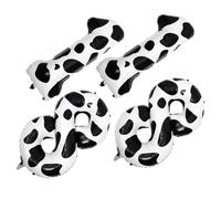 LALADEFIEE Ballons en Aluminium Motif Vache pour 18E Anniversaire Chiffres 1 et 8 40 Pouces Lot de 4 Pièces Décoration Festive pour Fête d'Anniversaire Ballons Chiffre Délicats et