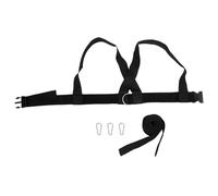 LALADEFIEE Bande de Résistance en Polyester Noir Ceinture de Soutien pour Entraînement de Force et Musculation pour Course et Exercices en Salle de Sport
