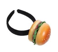 LALADEFIEE Bandeau Cheveux Hamburger Original Couleur Vive Doux et Résistant Serre-tête Cosplay Fête Carnaval Adulte et Ado