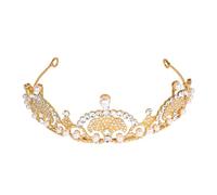 LALADEFIEE Bandeau Mariée Élégant et Perles Diadème Couronne Tiare Accessoire Cheveux pour Mariage Fête et Cérémonie Cheveux pour Mariées et Demoiselles