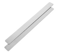 LALADEFIEE Bandes de Tableau D'affichage Minimaliste 2pcs en Fer Argenté Résistantes Déformation et Solides pour Bureau ou Salle de Classe