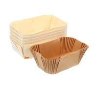 LALADEFIEE Barquette Bois Cuisson Four Rectangulaire 6Pcs en Peuplier Moule à Toast Antiadhésif pour Cuisson Uniforme et Sandwichs