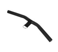 LALADEFIEE Barre de Traction pour Biceps en Acier Noir 49cm Légère Poignée Confortable Accessoire de Musculation pour Gym à Domicile