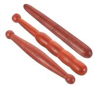 LALADEFIEE Bâtons de Massage en Bois Naturel, Ensemble 3 Pièces, Outils D’acupression pour Pieds et Corps, Massage Réflexologie Palmaire Plantaire, Soulagement Tension Musculaire