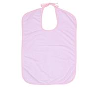 LALADEFIEE Bavoir Adulte Imperméable Fibre de Bambou Taille L Protège-vêtements Salive et Taches Serviette Repas Lavable pour Personnes Âgées et Adultes Couleur Rose