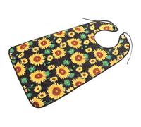 LALADEFIEE Bavoirs Adultes Réglables Imperméables En Polyester Grand Format Avec Ramasse-miettes Réglable Pour Repas Et Protection Textile, Usage Senior Et Aide à L’alimentation Quotidienne