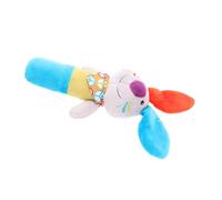 LALADEFIEE Bébé à Poignée Peluche Interactive Bleu et Orange Hochet Éducatif de Préhension Motif Lapin Favorise Coordination Œil-Main Sensoriel pour Tout-Petits