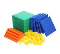 LALADEFIEE Bloc Mathématique Éducatif Mousse EVA Coloré pour Apprentissage Primaire Modèle Décimal Manipulable Matériel Scolaire Sûr et Interactif pour Développer la Pensée Logique des