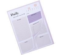 LALADEFIEE Bloc-notes de gestion du temps en papier 50 pages, carnet décoratif pour garçons et filles, agenda quotidien portable pour planification scolaire et prise de notes