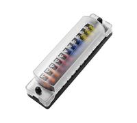 LALADEFIEE Boîte à Fusibles Automobile Voies avec Porte-fusible à Lame Protection Thermique et Voyants Alerte Bloc Distribution Résistant Haute Température pour Voiture Camion Bateau