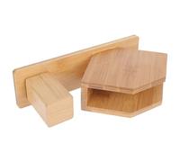 LALADEFIEE Boîte à Mouchoirs avec Porte-cure-dents en Bambou Grosse Capacité Beige Élégant pour Comptoir Cuisine ou Restaurant