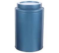 LALADEFIEE Boîte à Thé Hermétique en Fer-blanc Bleu Grand Modèle, Récipient de Rangement Couvercle pour Thé en Vrac, Coffret de Rangement la Cuisine Maison, Conservation Hermétique