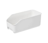 LALADEFIEE Boîte de Rangement en Plastique Blanc Élégant sans Couvercle Taille 345X168X14 CM Tiroirs Coulissants pour Cosmétiques Snacks et Fournitures de Bureau Organise Facilement