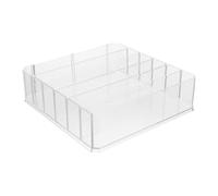 LALADEFIEE Boîte de Rangement Multi Caisse à Monnaie Organisateur Transparent avec Compartiments Amovibles Support Portable pour Billets et Remplacement Pratique pour Tiroir-caisse
