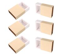 LALADEFIEE Boîte de Rangement pour Allumettes Blanche en Papier, Lot de 6 Pièces, Étanche à L'humidité, Forme Compacte pour Urgences et Événements