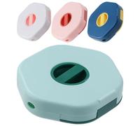 LALADEFIEE Boîte de Rangement pour Câbles de Données 4pcs Support Téléphone et Enrouleur, Organisateur Portable en Abs pour Garder Les Câbles Propres Lors du Visionnage en Déplacement